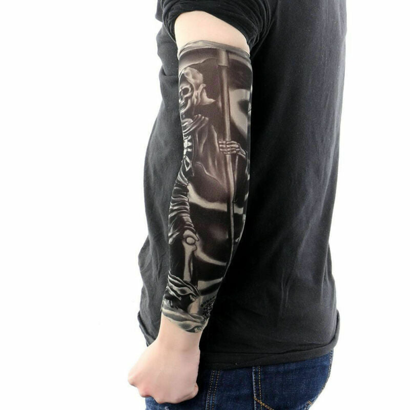 6 Pcs Cooling Arm Sleeves Outdoor Sport UV Sun Protection Arm Cover Tattoo Art