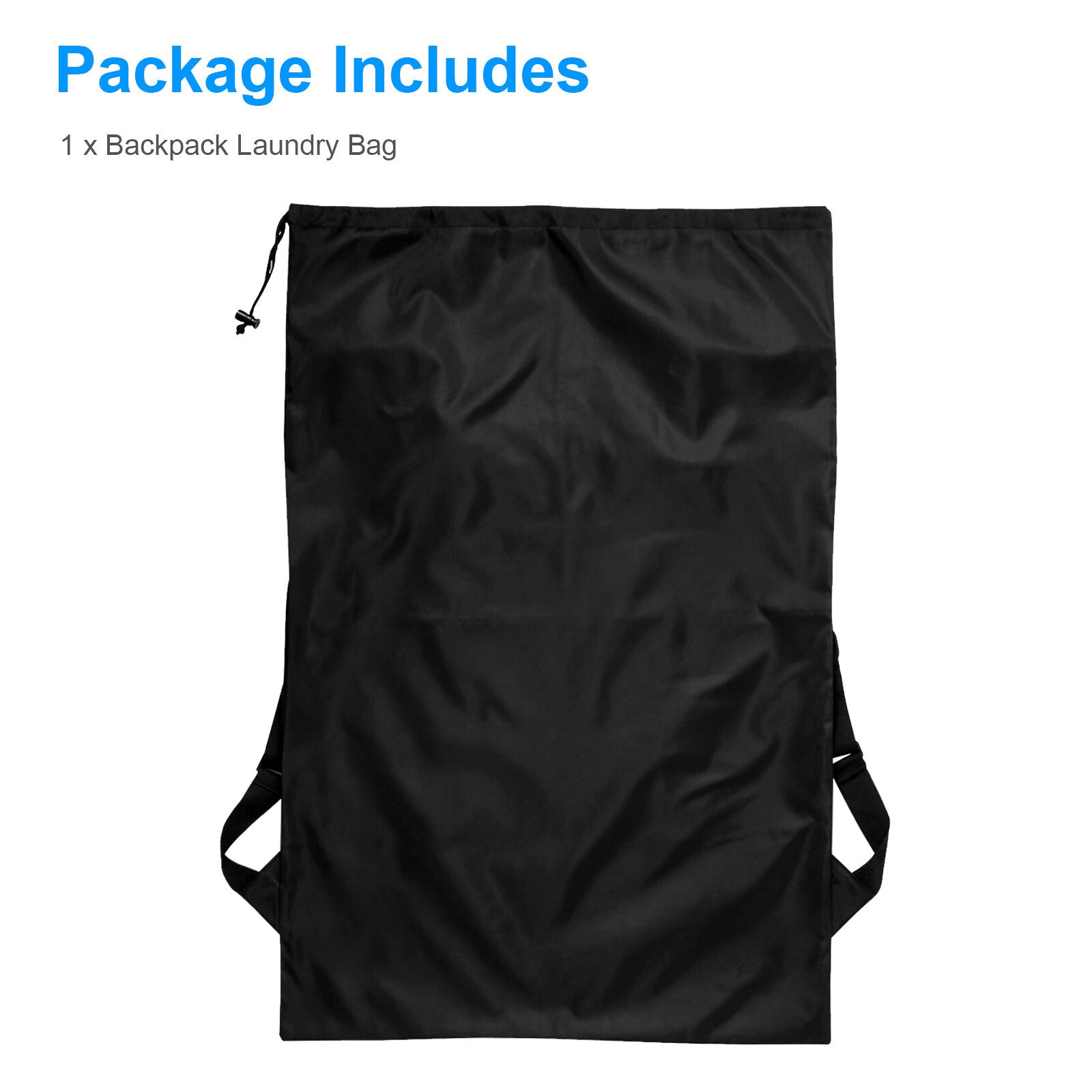 Extra Large Laundry Bag Backpack Heavy Duty Washing Clothes Drawstring 61X92 CM