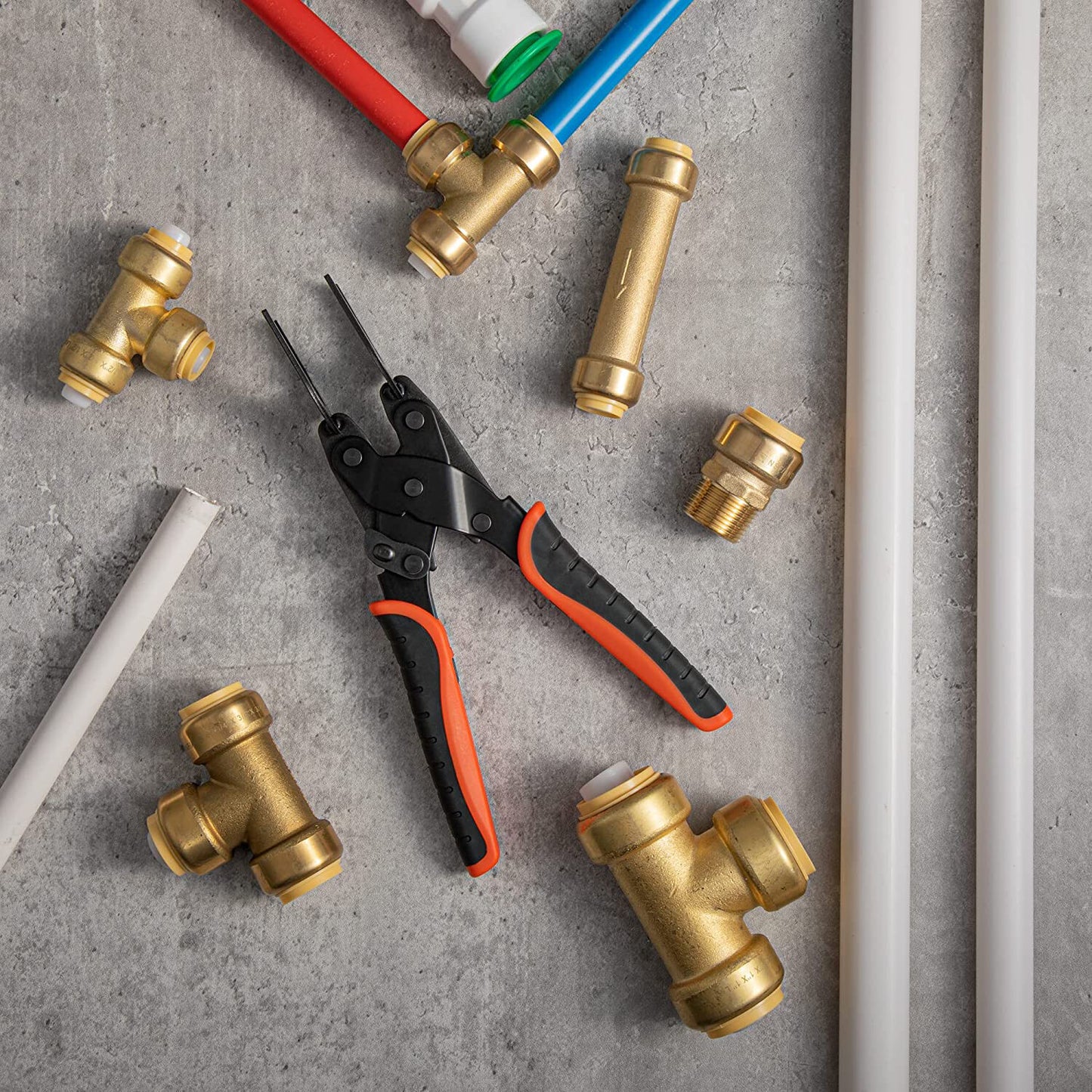 Disconnect Tong Tool for Push to Connect 1/2'' 3/4'' 1'' Fittings Removal Tool