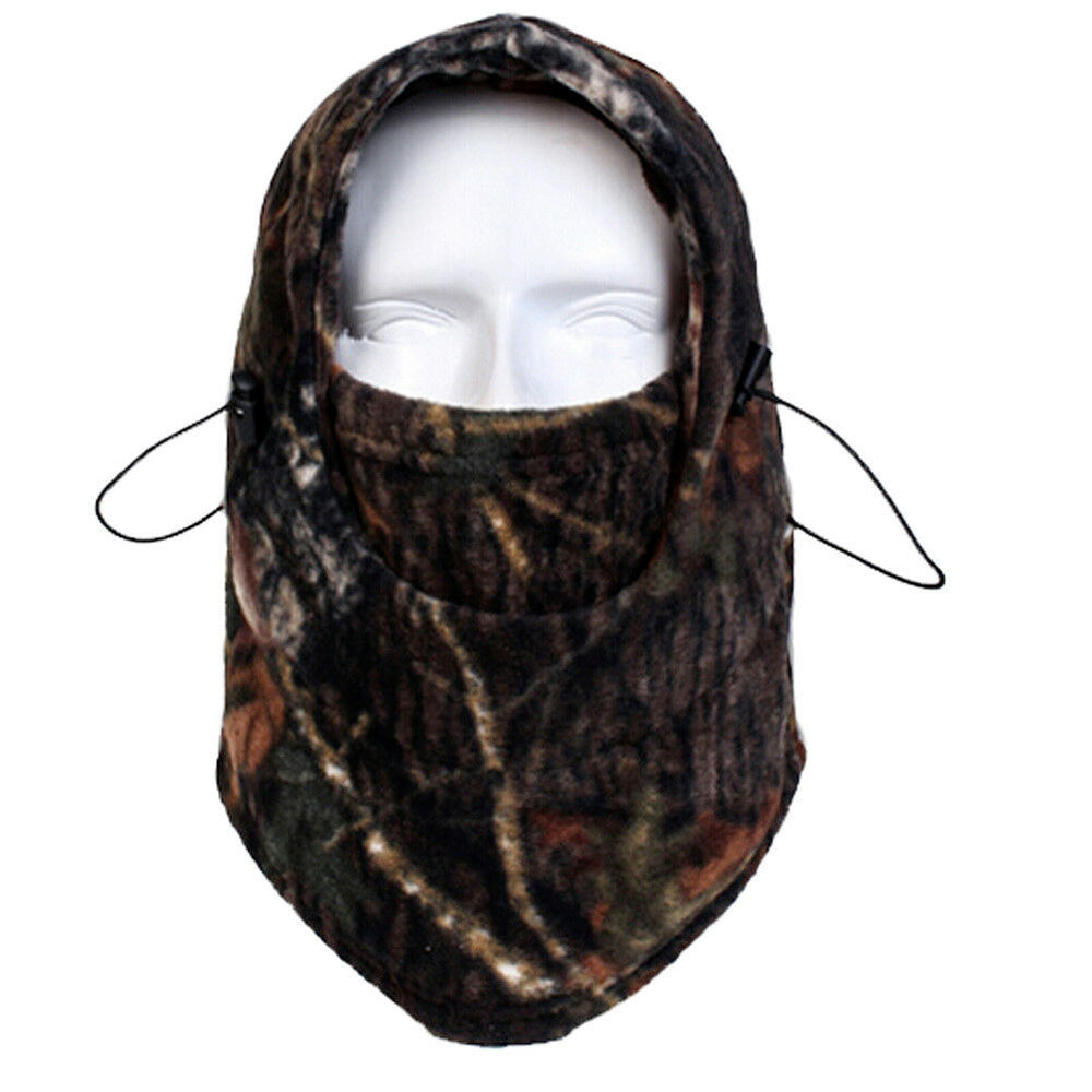 Camo Windproof Fleece Neck Warm Balaclava Ski Full Face Mask for Cold Weather