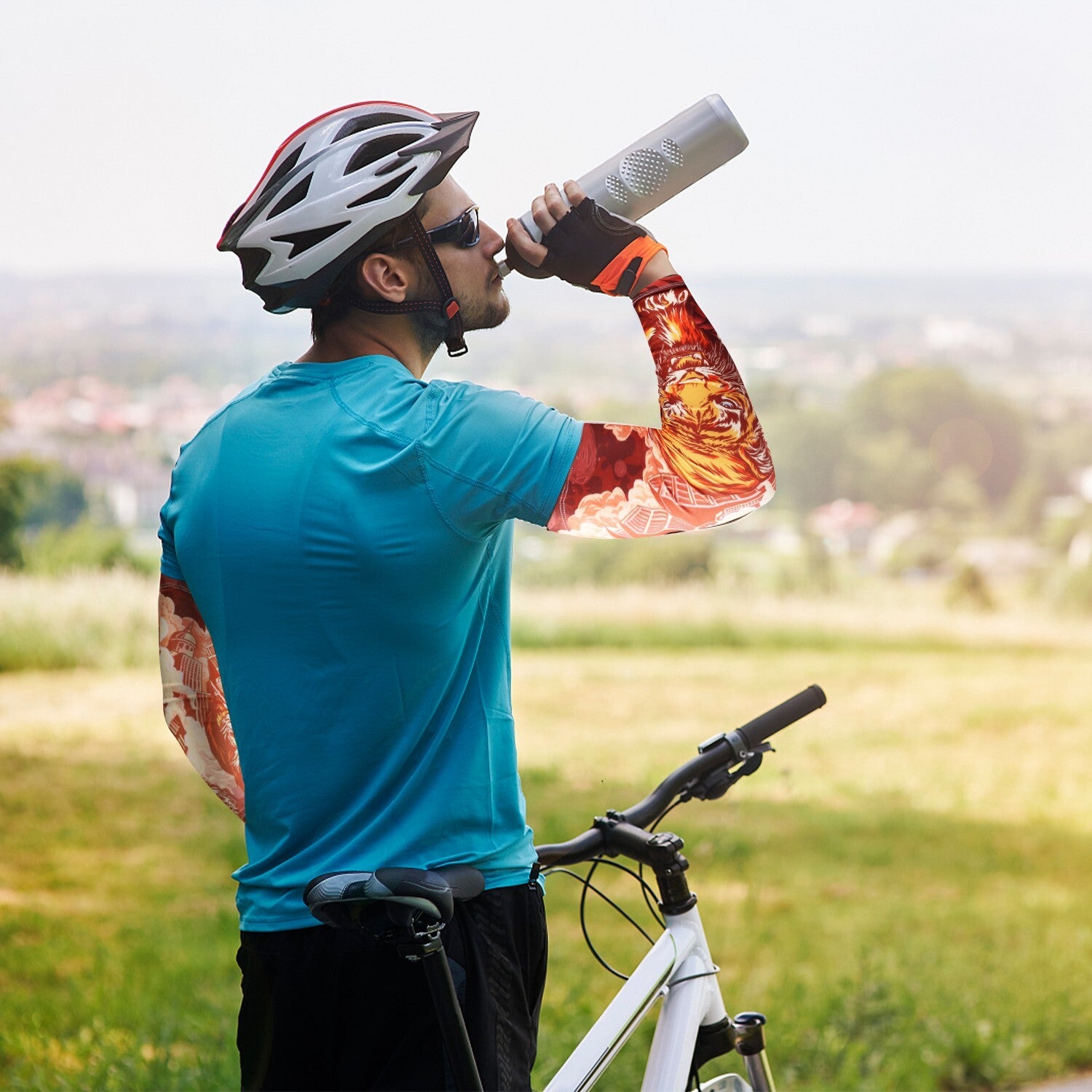 3 Pair Cooling Arm Sleeves Cover UV Sun Protection Cycling Running for Men Women