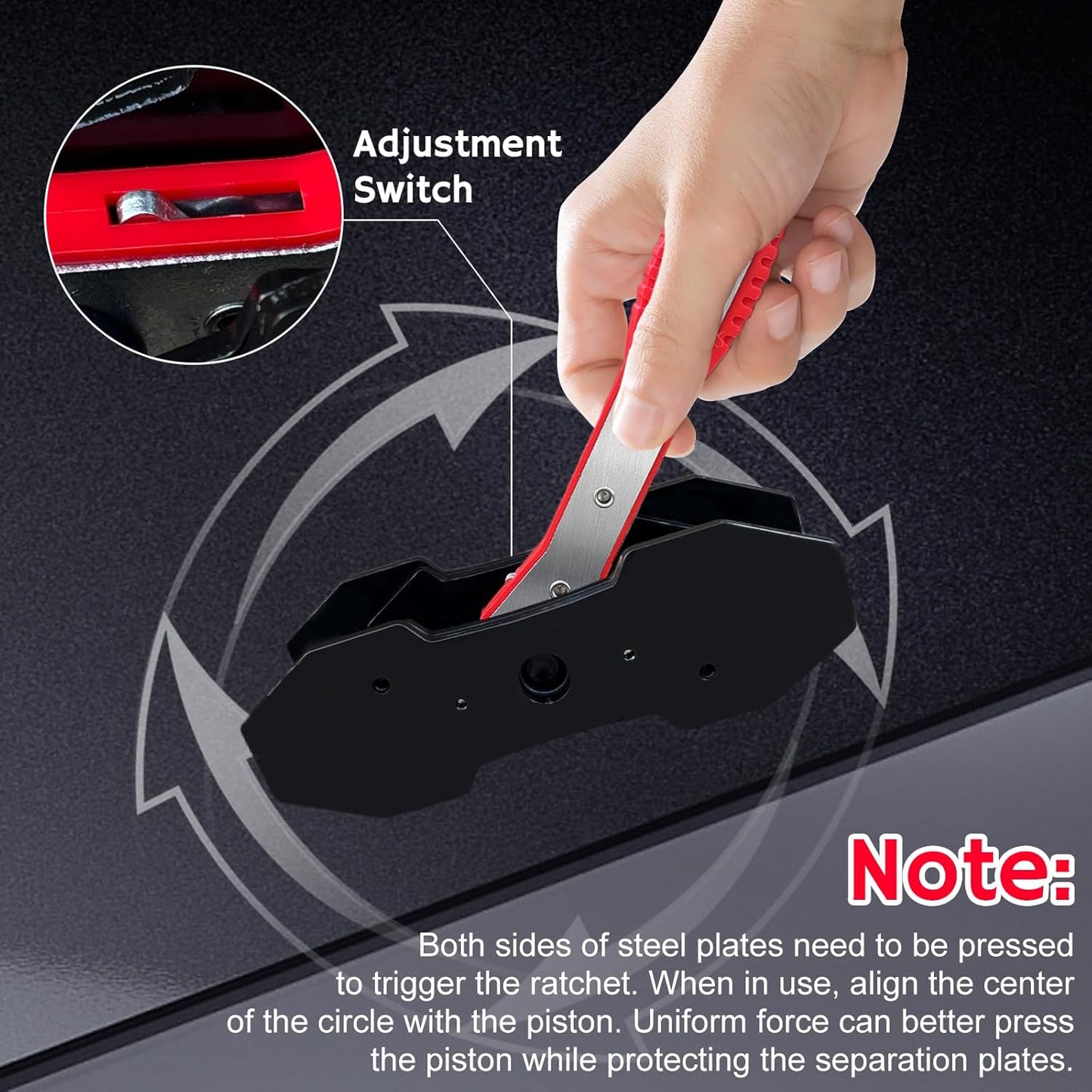 Car Ratchet Brake Single Twin Quad Car Ratchet Install Tool, Press Caliper Spreader Tool, Brake Caliper Wrench Tool, Car Repair Wrench Tools, Car Accessories