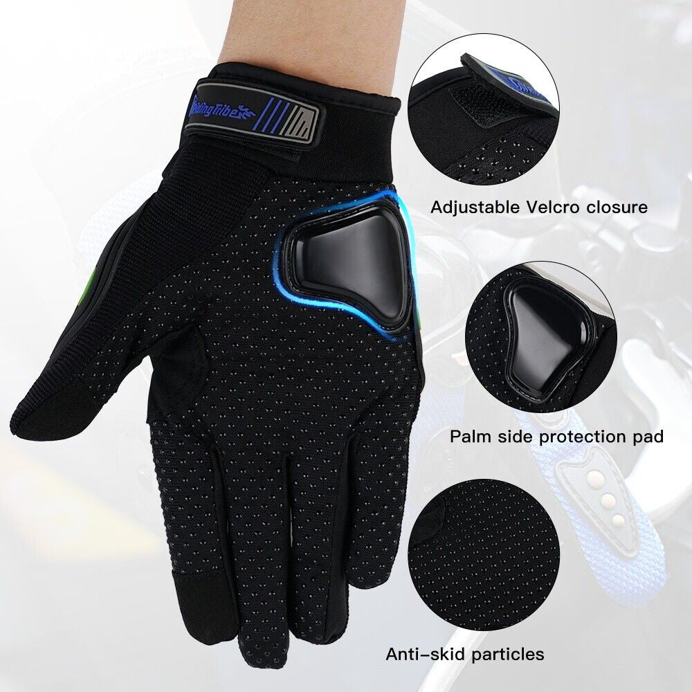 Motorcycle Gloves for Men Women Full Finger Touchscreen Motorbike Riding Gloves