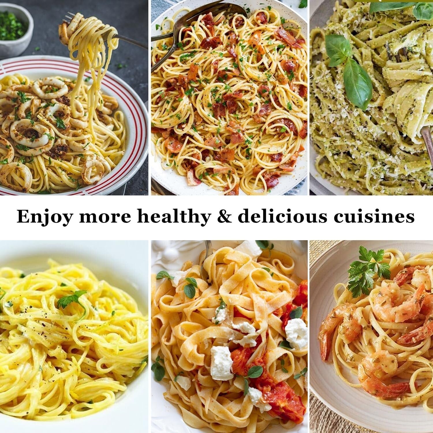 Homemade Pasta Maker Roller – Heavy-Duty Stainless Steel Machine for Spaghetti, Fettuccine & More