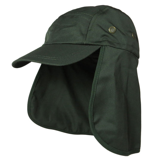 Baseball Cap Camping Boonie Fishing Ear Flap Sun Neck Cover Visor Camo Army Hat