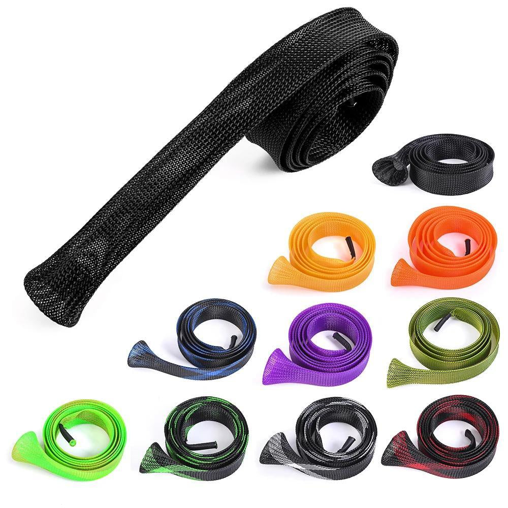 10 PCS Fishing Rod Sock Mesh Covers Braided Pole Protector Sleeve Fish Tool USA