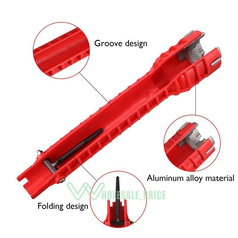 8 in 1 Faucet and Sink Installer Multi Tool Plumbing Repair Removal Tool USA