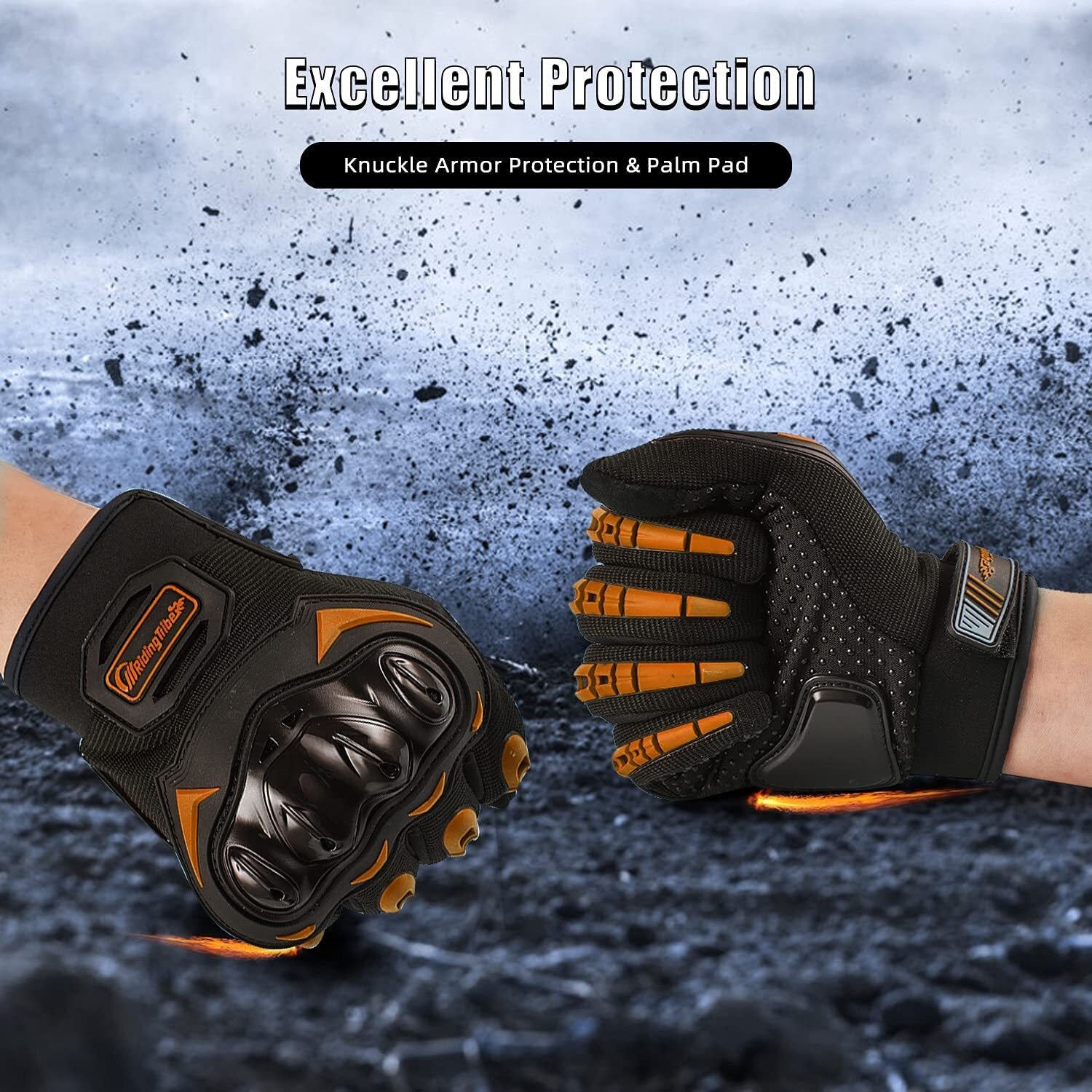 Motorcycle Gloves for Men Women Full Finger Touchscreen Motorbike Riding Gloves