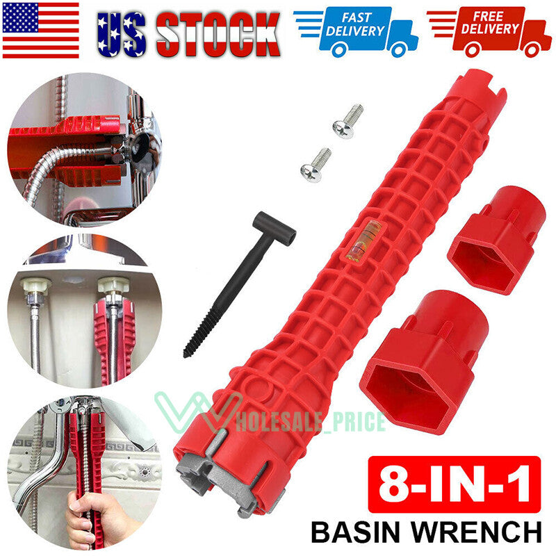 8 in 1 Faucet and Sink Installer Multi Tool Plumbing Repair Removal Tool USA