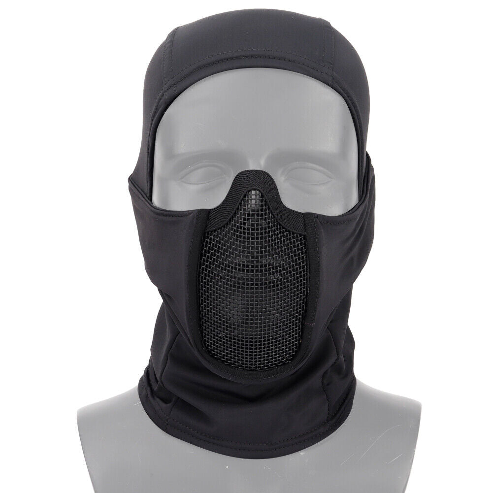 Balaclava Mesh Mask, Ninja Mask with Full Face Sun Protection Hood