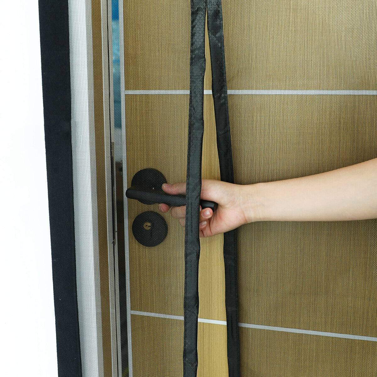 Magnetic Screen Door Mesh Curtain Heavy Duty Mosquito Net Bug Hands Free Closer