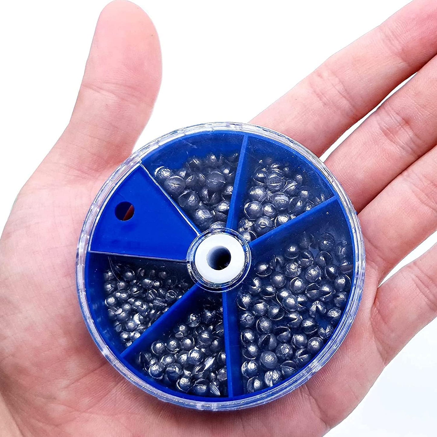 230pcs Fishing Weights Sinkers Lead Split Shot Weights,Removable Round Fishing Sinkers