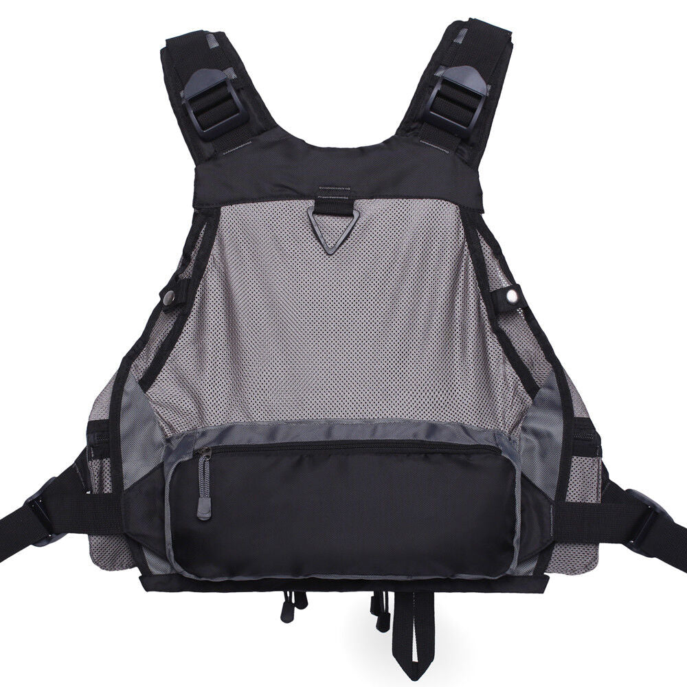 Fly Fishing Mesh Vest General Size Adjustable Mutil-Pocket Breathable Vest