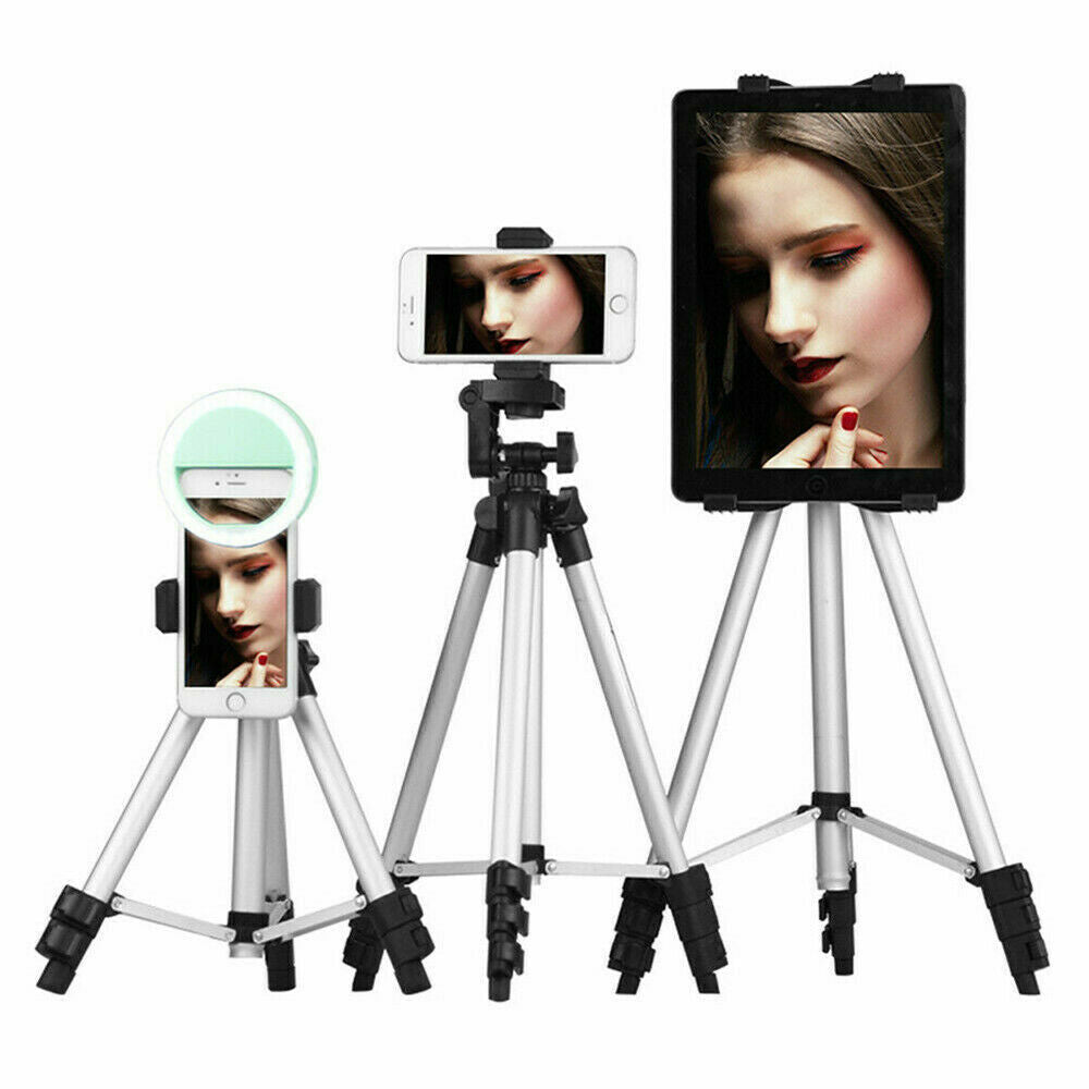 Professional Camera Tripod Stand Holder Mount for Iphone Samsung Cell Phone+Bag