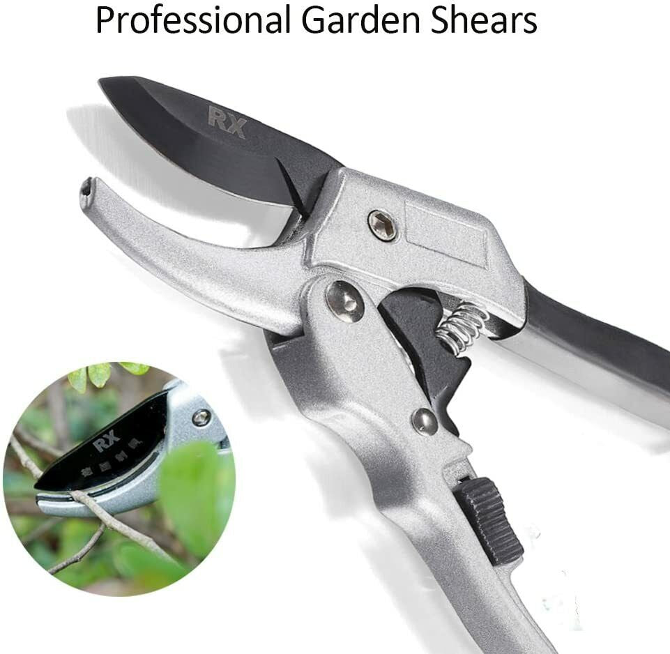 Professional Steel Pruning Shears Anvil Hand Pruners, Garden Clippers