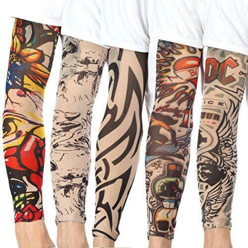 20PCS Set Arts Fake Temporary Tattoo Armsleeve Arm Sunscreen Sleeves