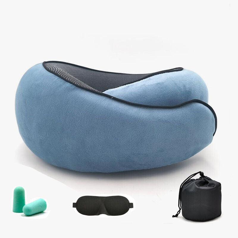 Neck Travel Pillow Memory Foam Neck Pillow Comfort Compact Ergonomic for Travel