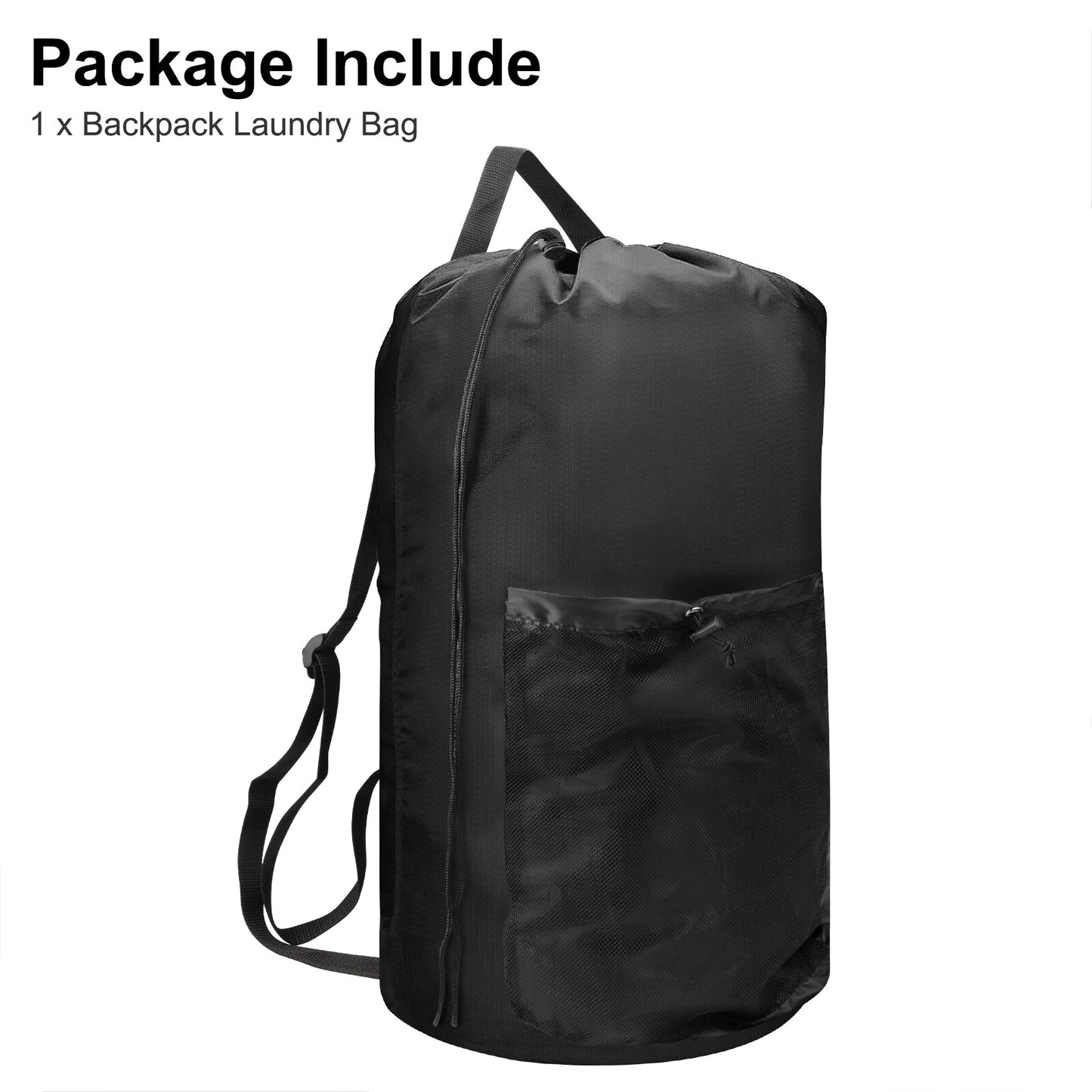 Heavy Duty Laundry Backpack Bag, Clothes Hamper for College Travel Laundromat