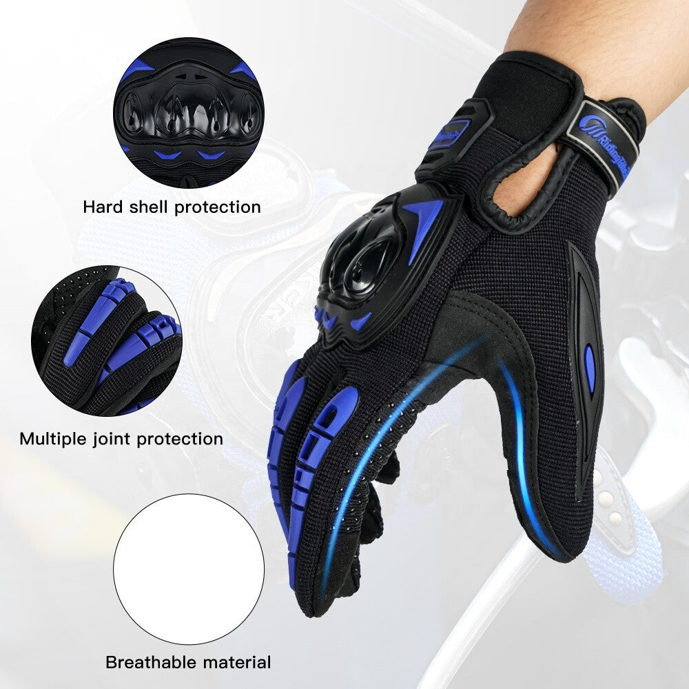 Motorcycle Gloves for Men Women Full Finger Touchscreen Motorbike Riding Gloves
