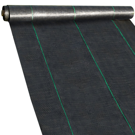 Heavy-Duty Weed Barrier Fabric – 3.2oz Woven Landscape Ground Cover (3x50ft / 3x100ft)