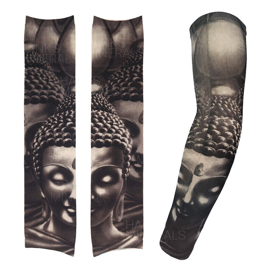 10-Pack Temporary Tattoo Sleeves Body Art Cooling Fake Slip on Arm Sun Protector