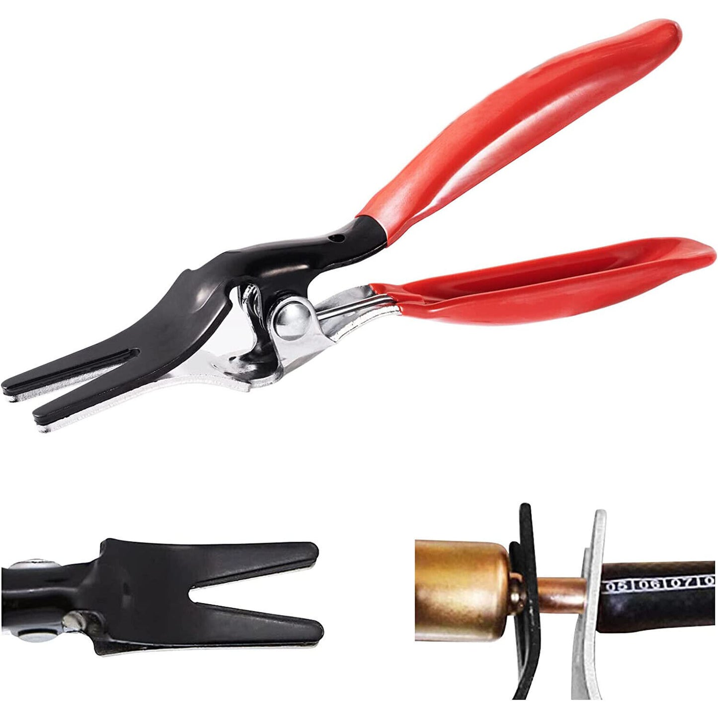 Separator Pliers Pipe Tool Angled Auto Fuel Water Vacuum Line Hose Remover