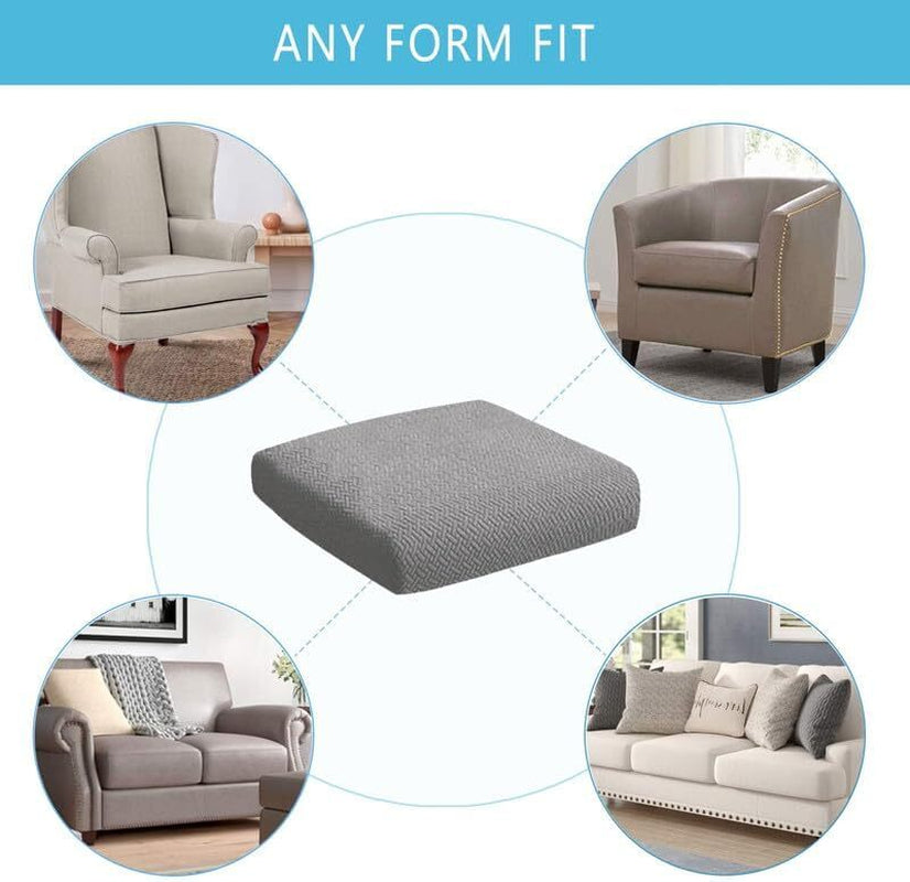 2pcs 100% Waterproof Patio Stretch Sofa Cushion Covers Outdoor Chair Cushion Covers