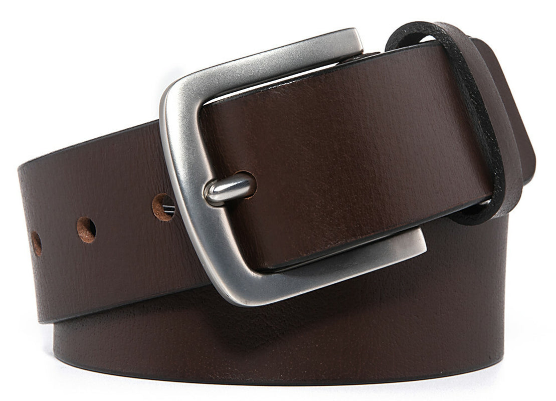 Men’S Belts Full Grain Genuine Leather Casual Dress Jeans Belts for Men