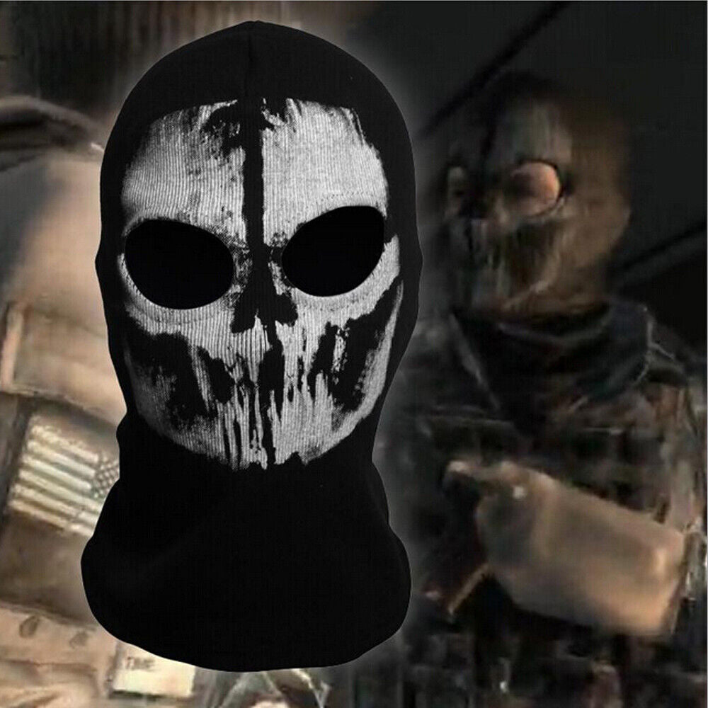 Motorcycle Game Balaclava Hood Ghost Skull Full Face Cover CS Halloween Mask