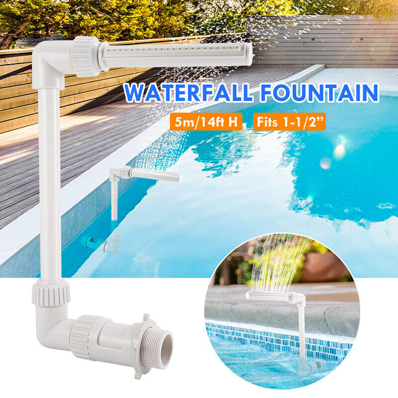 Swimming Pool Waterfall Fountain in Ground above Ground Pool Fountain Sprinkler
