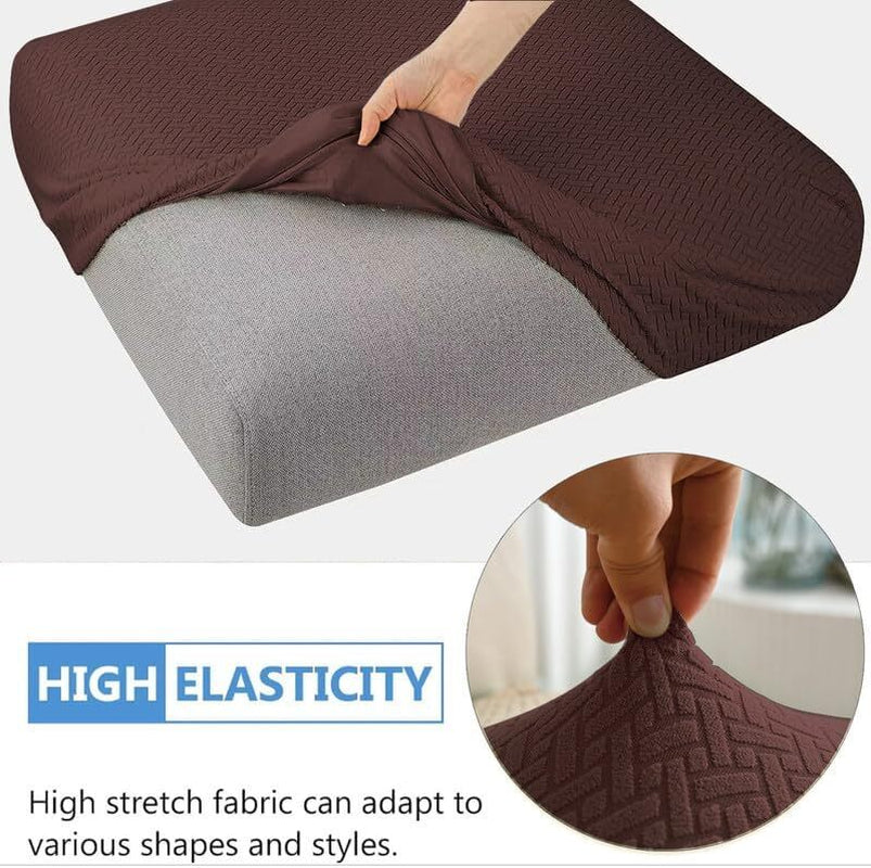 2pcs 100% Waterproof Patio Stretch Sofa Cushion Covers Outdoor Chair Cushion Covers