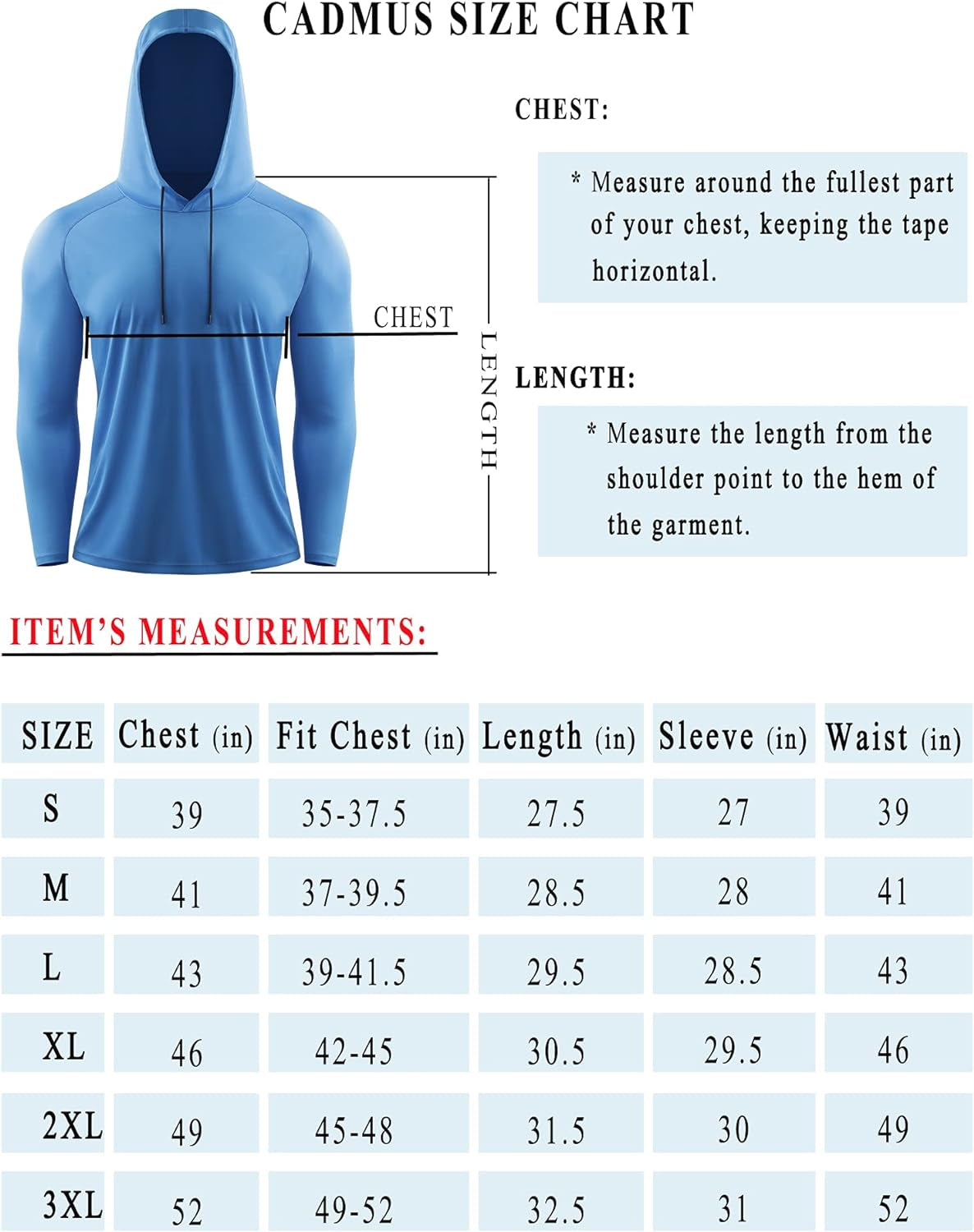 Men'S Workout Long Sleeve Fishing Shirts UPF 50+ Sun Protection Dry Fit Hoodies