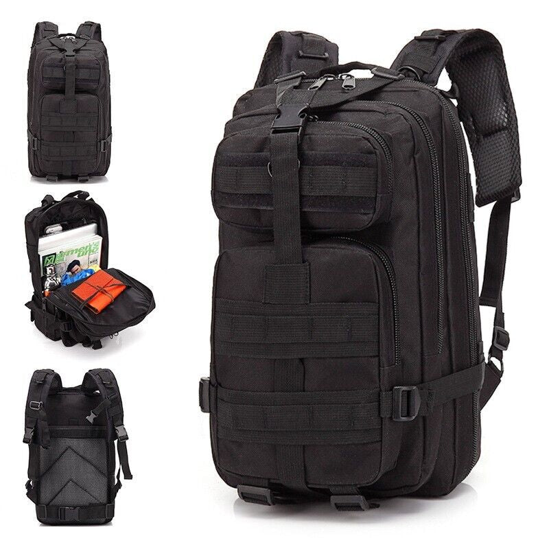 30L Military Tactical Backpack Rucksack Travel Bag for Camping Hiking Outdoor