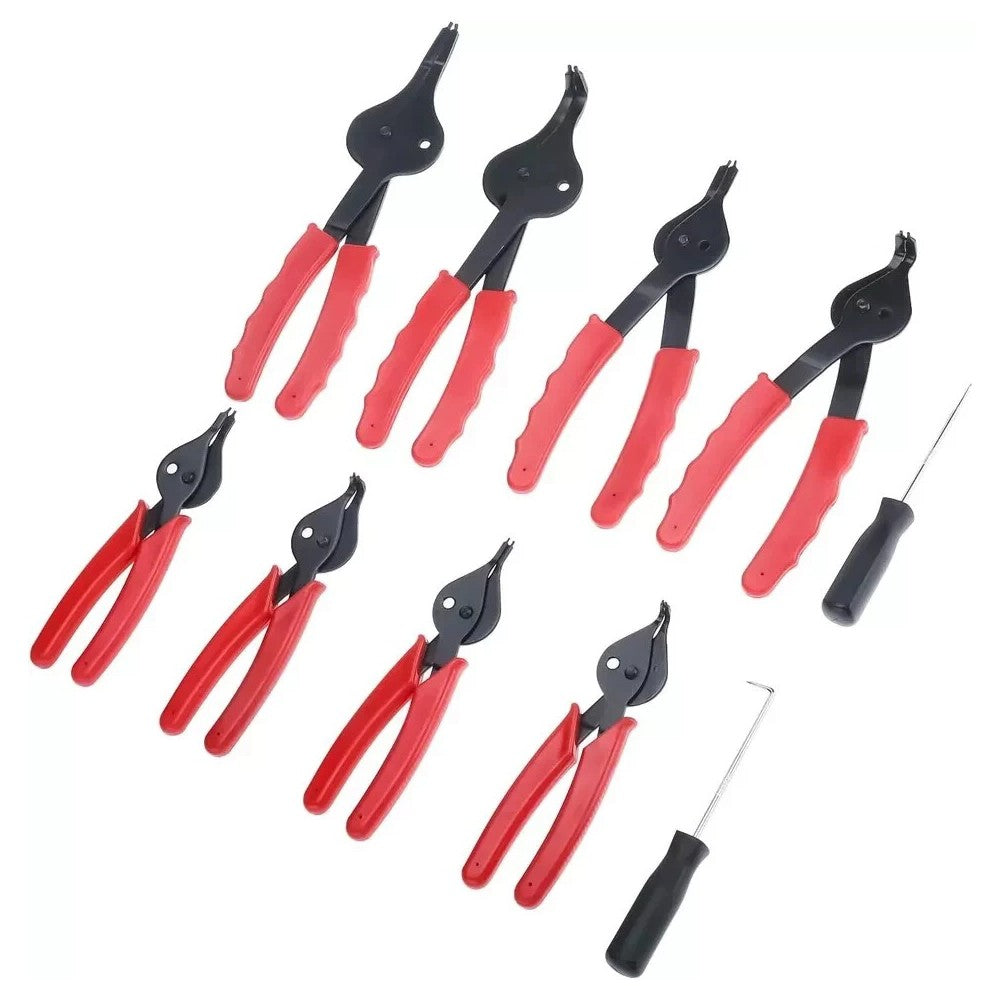 11PCS Snap Ring Pliers Set Circlips Auto Pliers Internal External Pliers