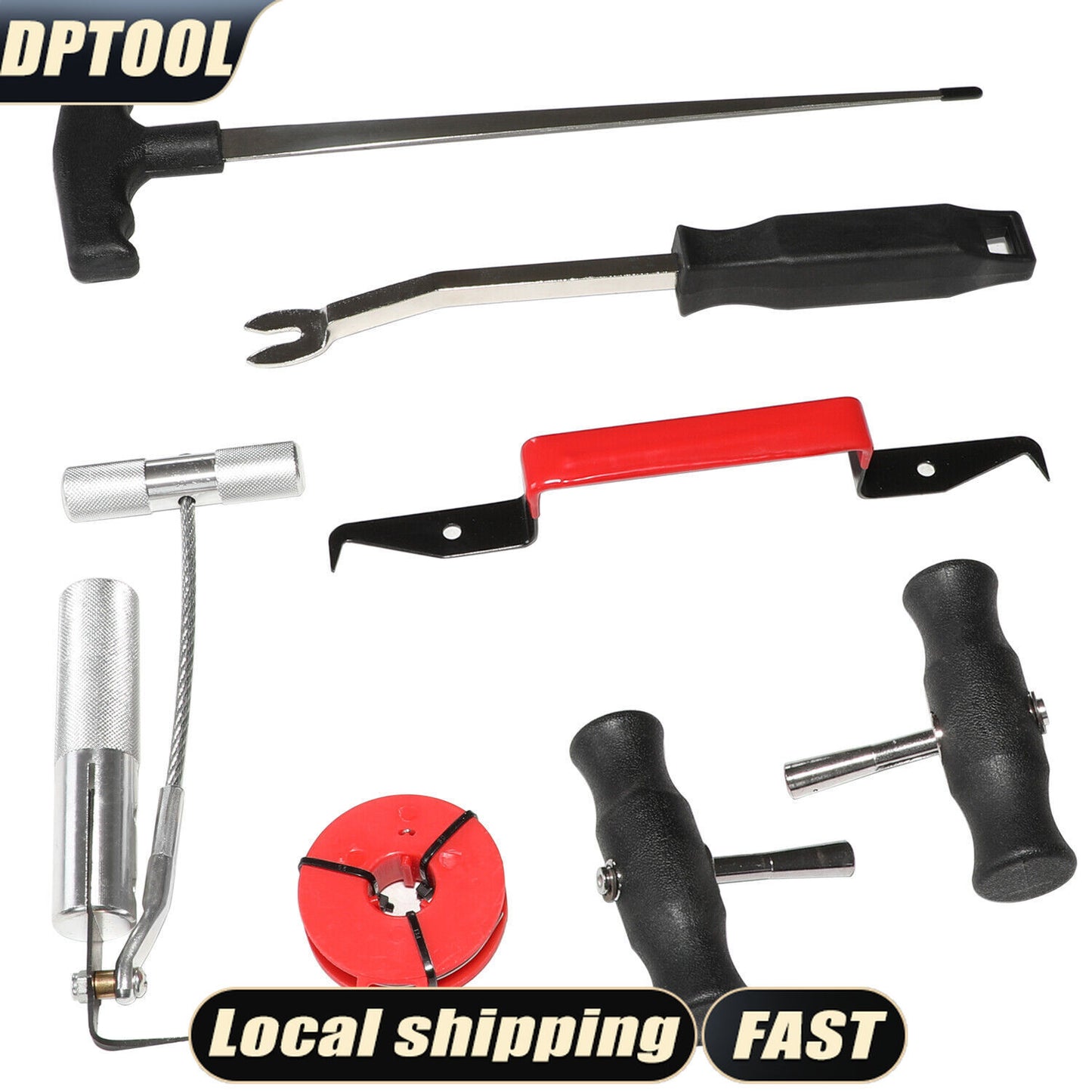 7-Piece Windshield Removal Tool Kit – Universal Auto Glass Remover Set