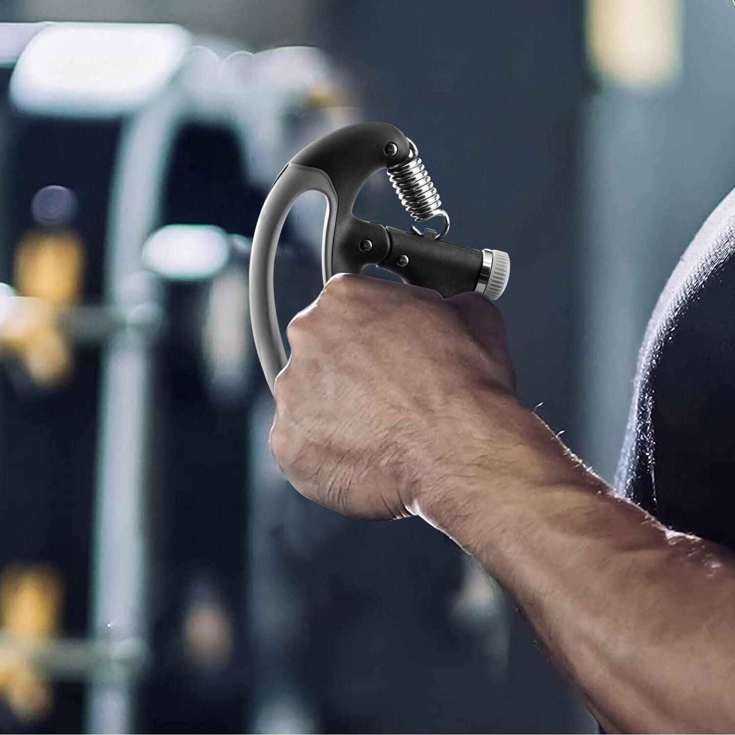 Hand Grip Strength Power Trainer Gripper Strengthener Adjustable Gym Exerciser