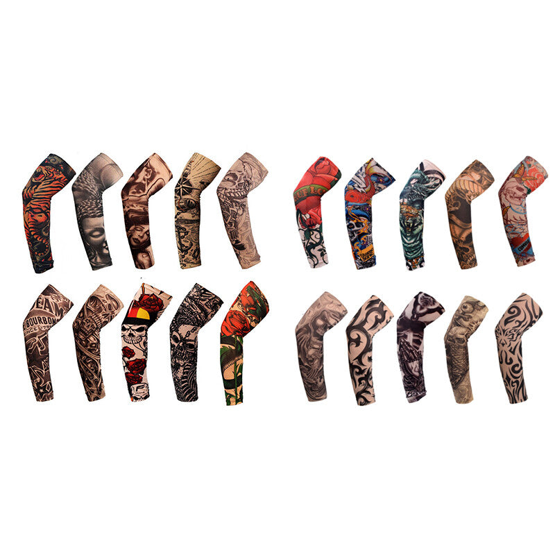 20PCS Tattoo Cooling Arm Sleeves Cover Unisex Sports Outdoor UV Sun Protection