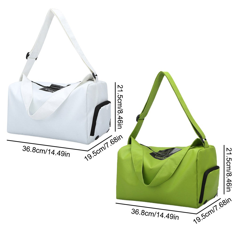 Lightweight Sports Gym Travel Duffel Bag Wet Pocket for Swim Yoga Training