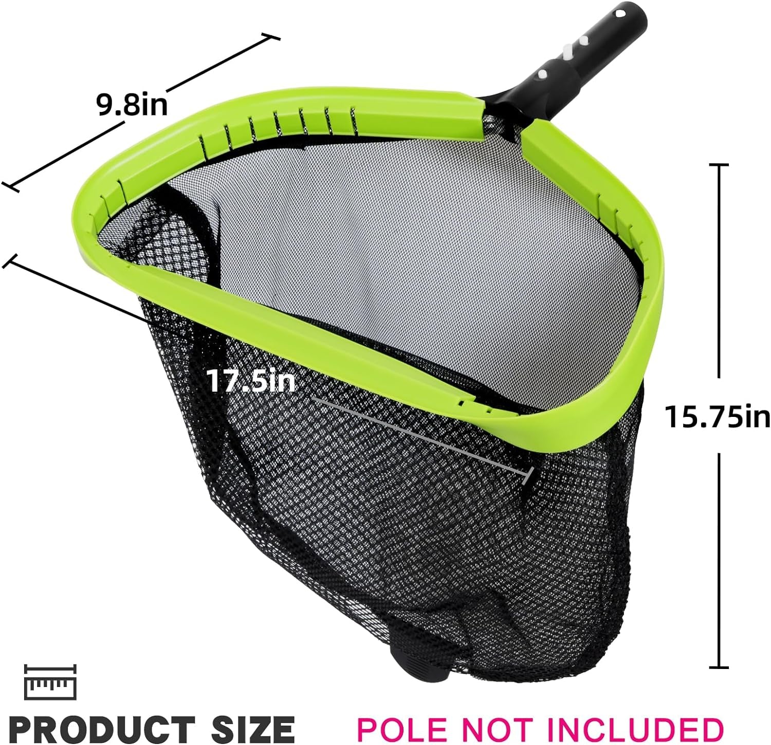Poll Net Heavy Duty Aluminum Frame Swimming Pool Leaf Skimmer Nets for Cleaning