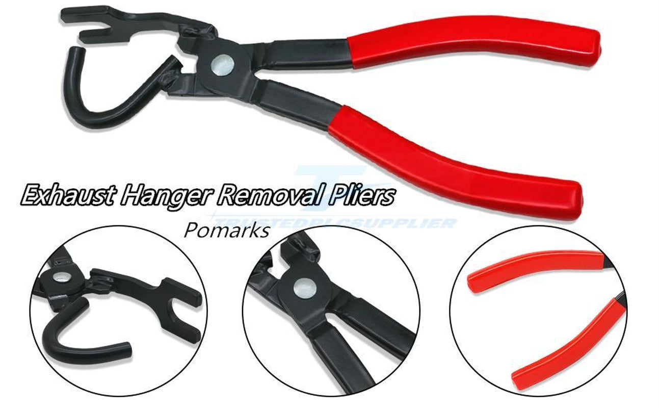 Heavy Duty Exhaust Hanger Removal Pliers Grommets Removal Tool Muffler Rubber Hanger Plier