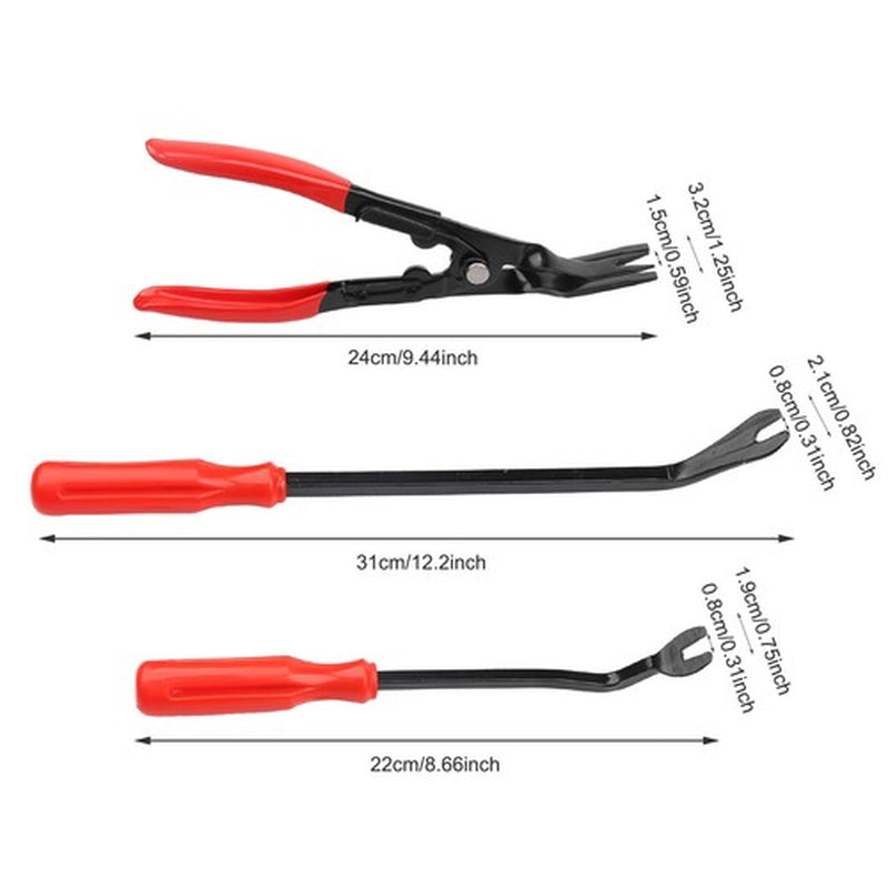 3PCS Auto Trim Clip Remover Tool Removal Pliers Fastener Door Panel Retainer New