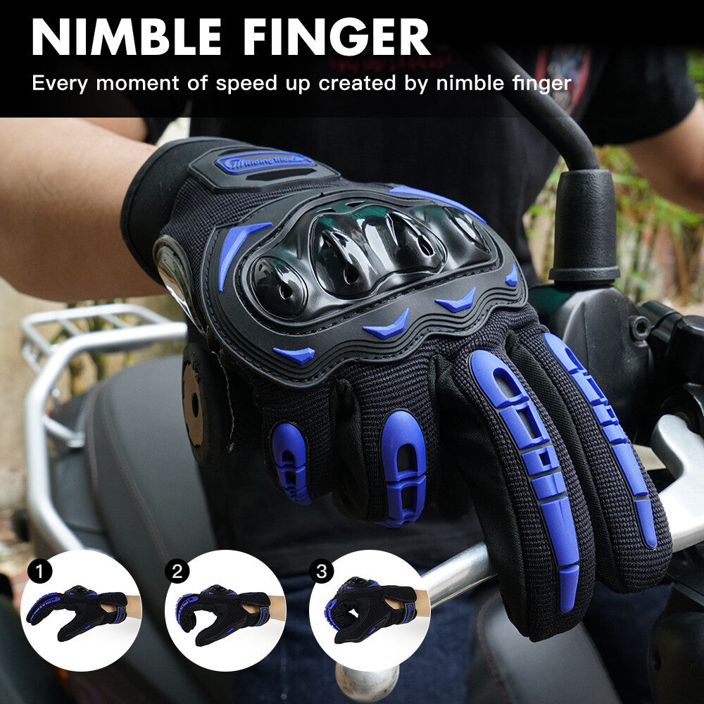Motorcycle Gloves for Men Women Full Finger Touchscreen Motorbike Riding Gloves