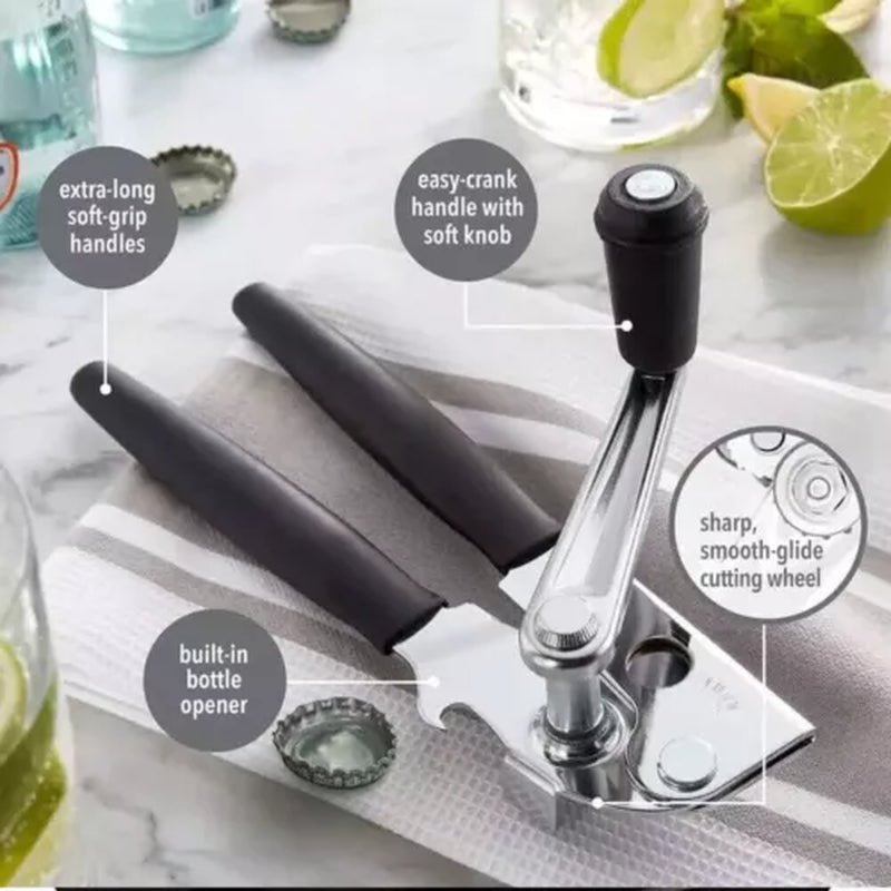 Heavy Duty Commercial Can Opener Hand Crank Can Opener Manual Easy for Big Cans