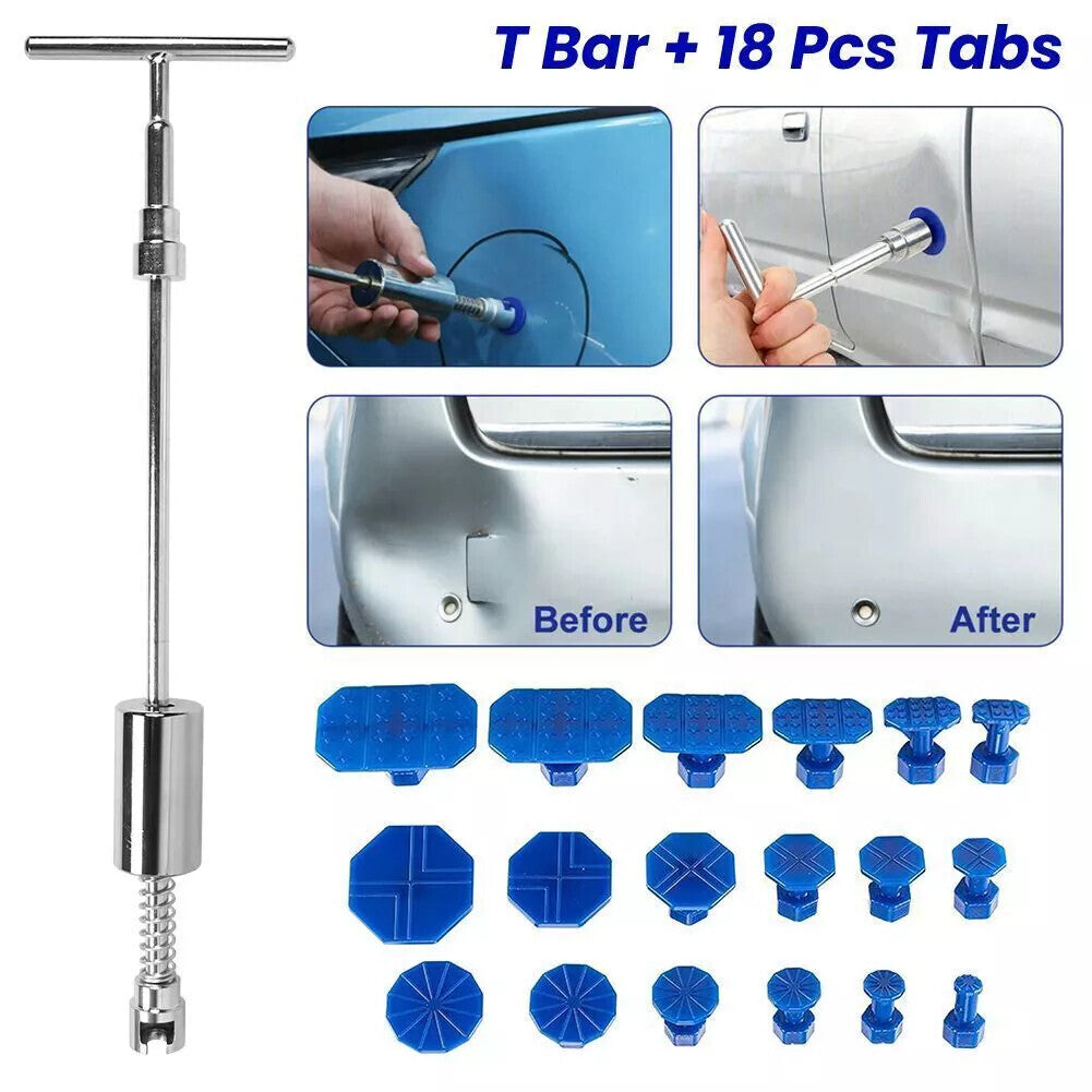 Car Body Slide Hammer Paintless Dent Repair Tools Puller Lifter Hail Removal Kit