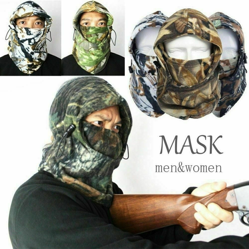Windproof Fleece Neck Warm Balaclava Ski Full Face Mask for Cold Weather