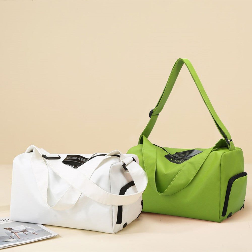 Lightweight Sports Gym Travel Duffel Bag Wet Pocket for Swim Yoga Training