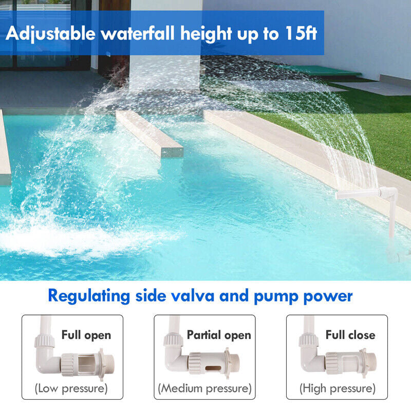 Swimming Pool Waterfall Fountain in Ground above Ground Pool Fountain Sprinkler