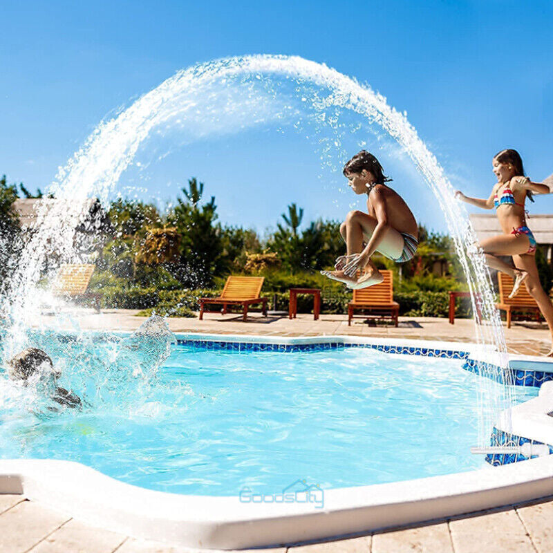 Swimming Pool Waterfall Fountain in Ground above Ground Pool Fountain Sprinkler