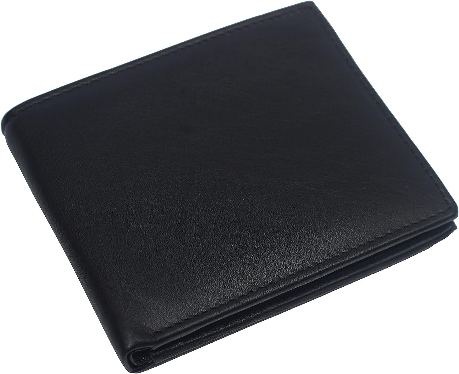 Men's Wallet Genuine Leather Minimalist Bifold Wallets for Men RFID Blocking Slim