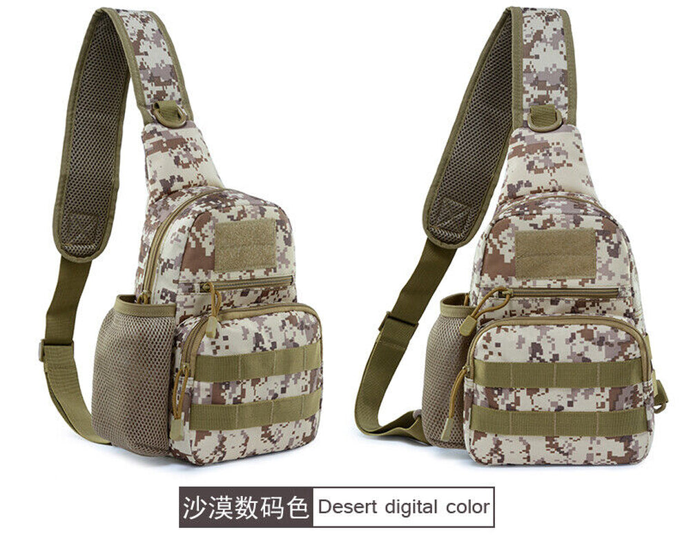 Outdoor Tactical Sling Bag Military MOLLE Crossbody Pack Chest Shoulder Backpack